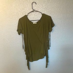 Tasseled Green T-shirt